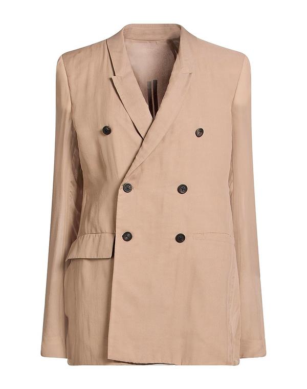 リックオウエンス レディース アウター 上衣・上衣 テーラードジャケット RICK OWENS Light Brown 赤銅色
