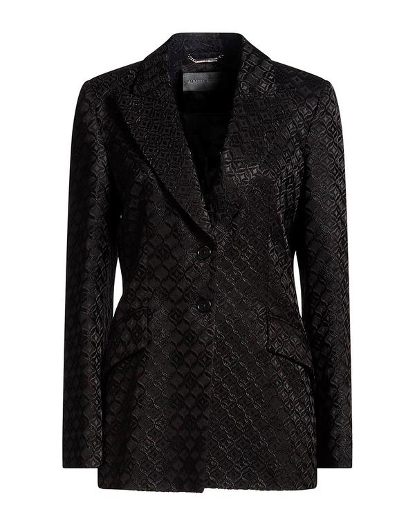 アルベルタ フェレッティ レディース アウター 上衣・上衣 テーラードジャケット ALBERTA FERRETTI Black 黒いこと