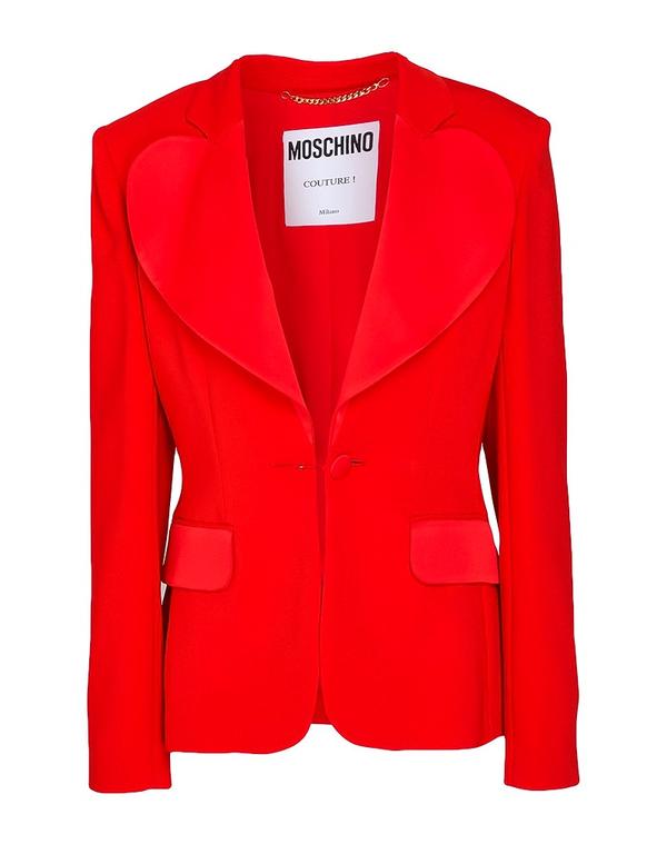 モスキーノ レディース アウター 上衣・上衣 テーラードジャケット MOSCHINO Tomato Red 赤いこと