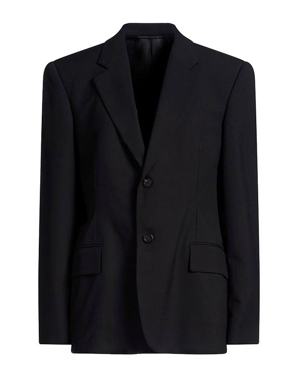 バレンシアガ レディース アウター 上衣・上衣 テーラードジャケット BALENCIAGA Black 黒いこと