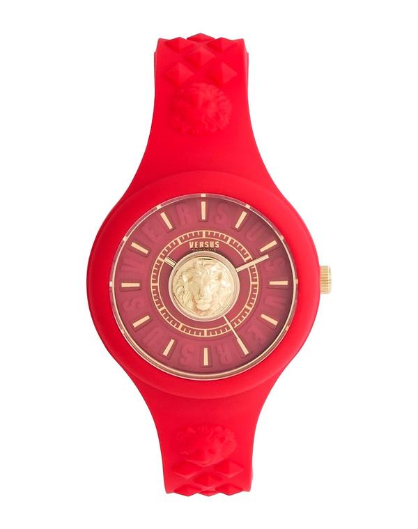 ヴェルサス ヴェルサーチ レディース 付属物 ウオッチ VERSUS VERSACE Red 赤いこと