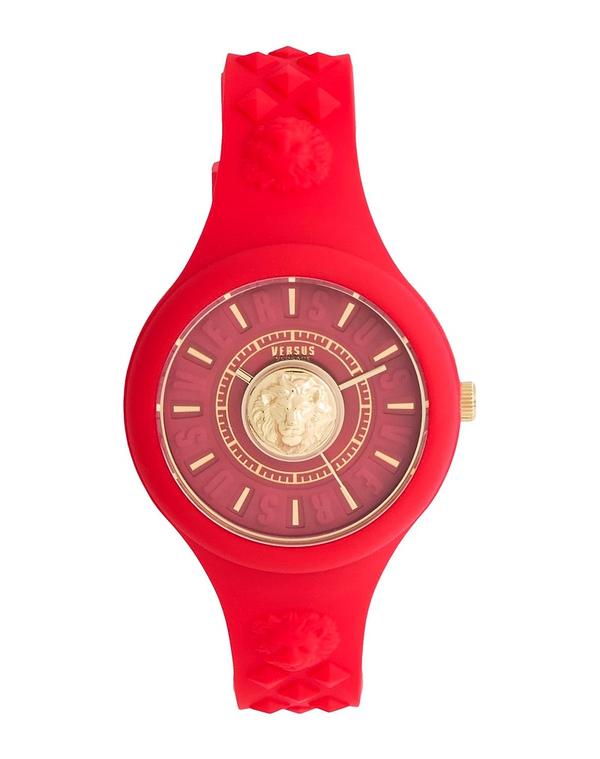 ヴェルサス ヴェルサーチ レディース 付属物 ウオッチ VERSUS VERSACE Red 赤いこと