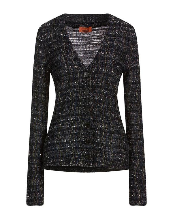 ミッソーニ レディース アウター ジレー MISSONI Midnight Blue 青み