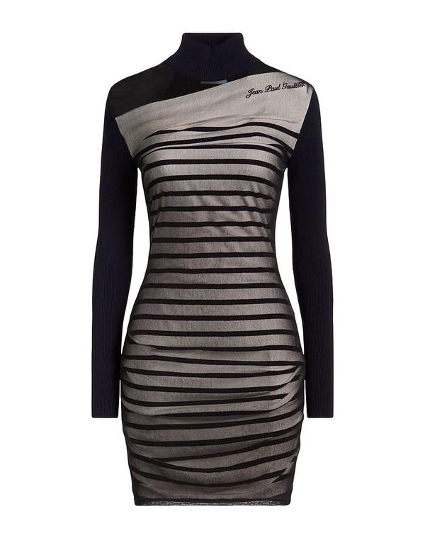 ジャン極点 ゴルチエ レディース トップス 衣装 熱電子管お召しもの JEAN PAUL GAULTIER Black 黒いこと