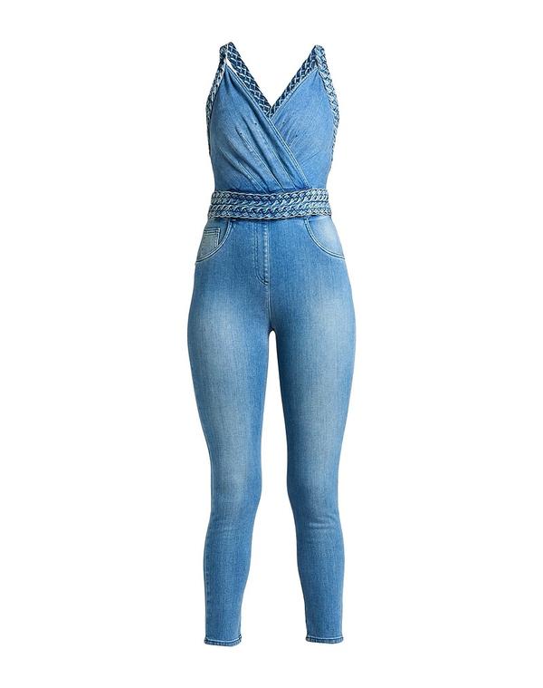 エリザベッタフランキ レディース トップス 飛び降りる背広 上っ張り ELISABETTA FRANCHI Blue 青碧