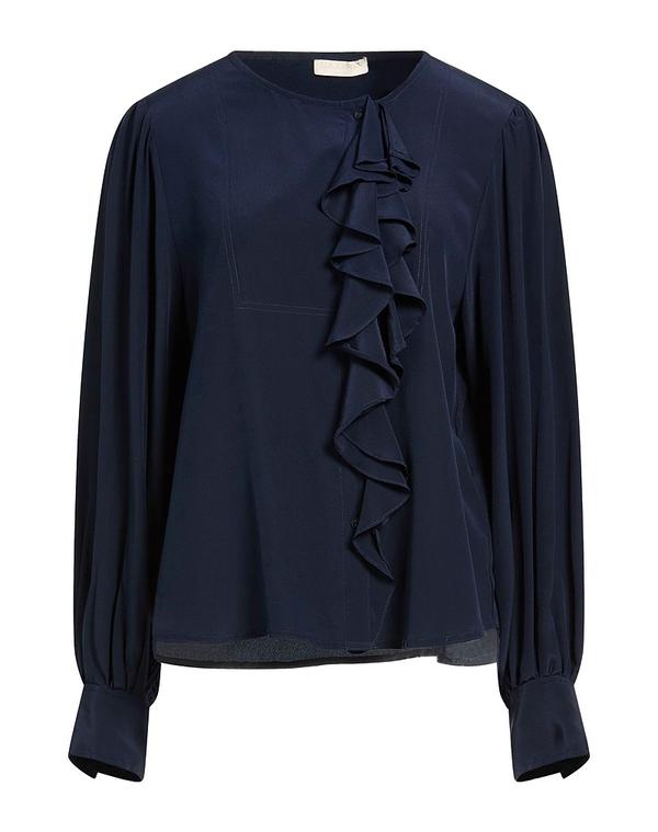 ウラ・ジョンソン レディース トップス シャツ ULLA JOHNSON & Midnight Blue ブルー｜ReVida 店