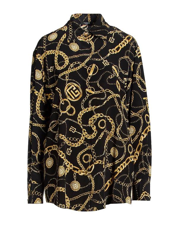 バルマン レディース トップス シャツ BALMAIN & Black ブラック|ReVida 店