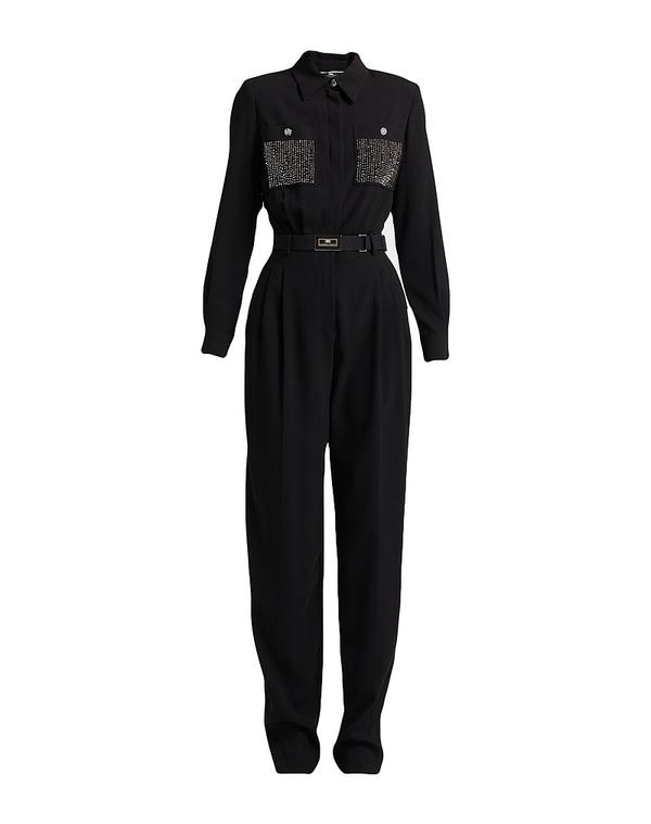 エリザベッタフランキ レディース トップス 飛び降りる背広 ELISABETTA FRANCHI Black 黒いこと
