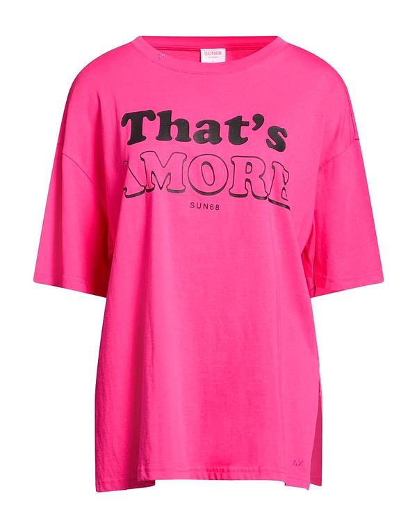 サンシックスティーエイト レディース トップス ティーシャツ SUN 68 Fuchsia フューシャ