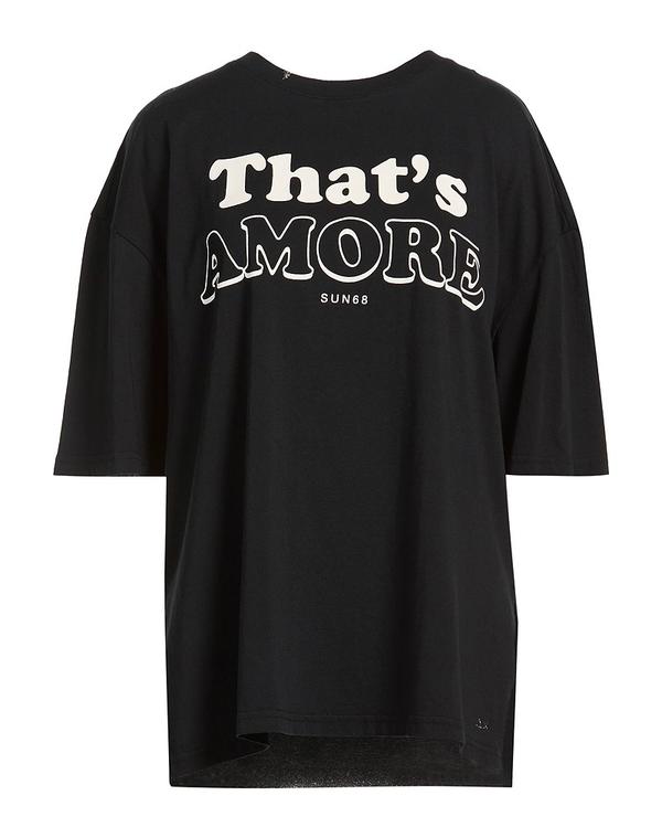 サンシックスティーエイト レディース トップス ティーシャツ SUN 68 Black 黒いこと
