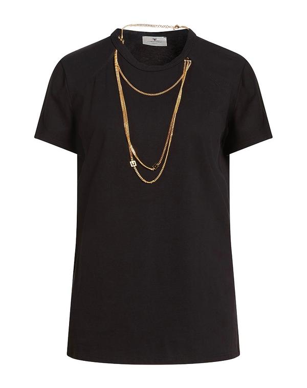 エリザベッタフランキ レディース トップス プルオーバー ELISABETTA FRANCHI Black 黒いこと
