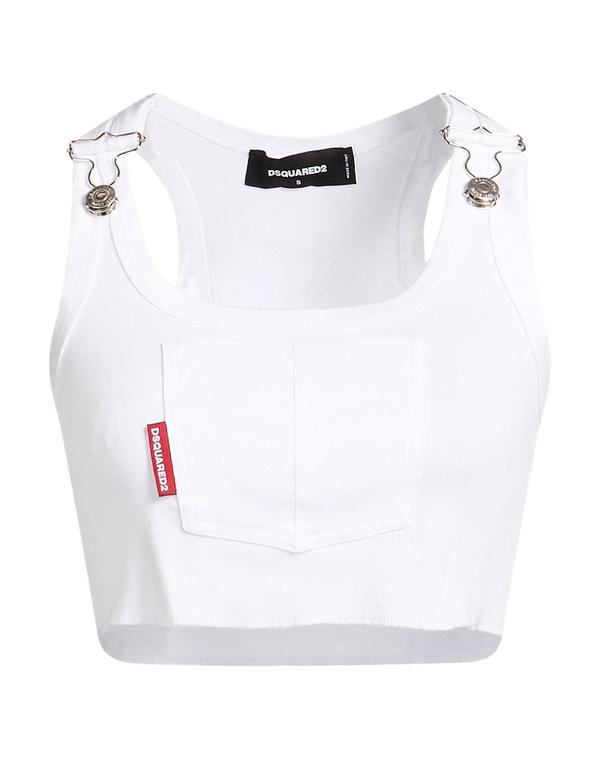 ディースクエアード レディース トップス ティーシャツ DSQUARED2 White 白いこと