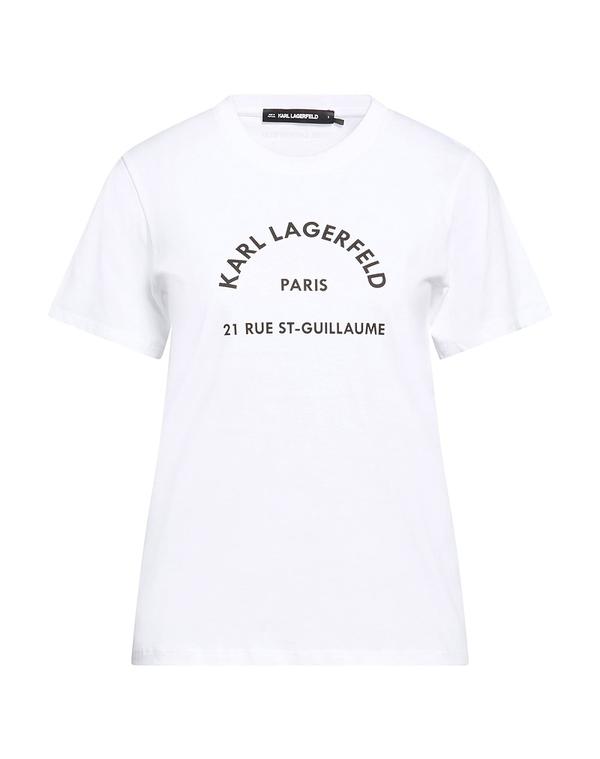 長い巻き毛 ラガーフェルド レディース トップス プルオーバー KARLAGERFELD White 白いこと
