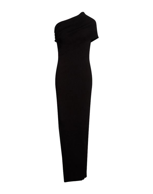 リックオウエンス レディース トップス 衣装 熱電子管お召しもの RICK OWENS Black 黒いこと