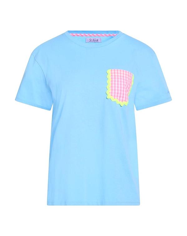 エムシーツーセイントバース レディース トップス ティーシャツ MC2 SAINT BARTH Sky Blue 青碧