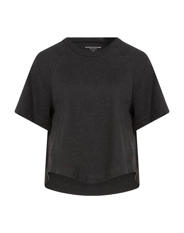 マジェスティック レディース トップス ティーシャツ MAJESTIC FILATURES Black 黒いこと