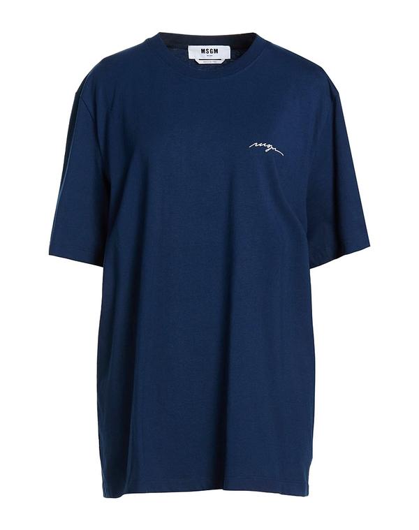 エムエスジイエム レディース トップス ティーシャツ MSGM Navy 米国海軍