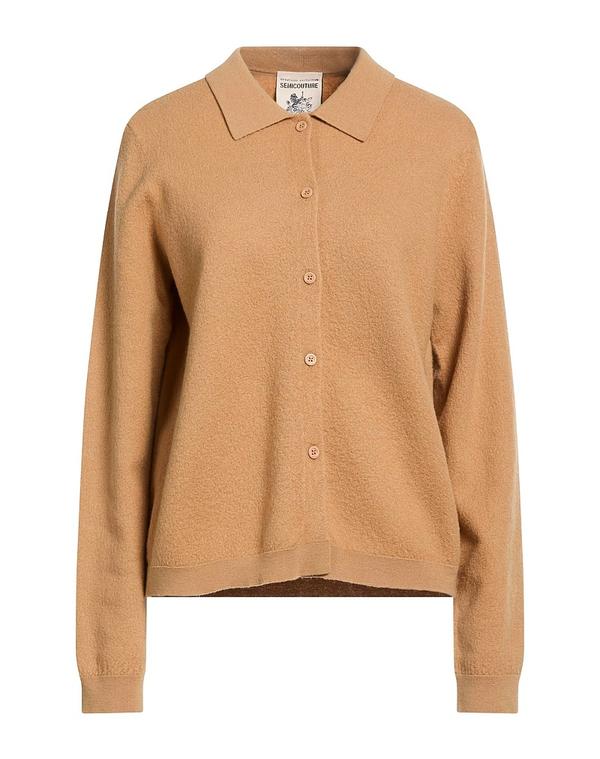 セミクチュール レディース アウター ジレー SEMICOUTURE Camel 駱駝