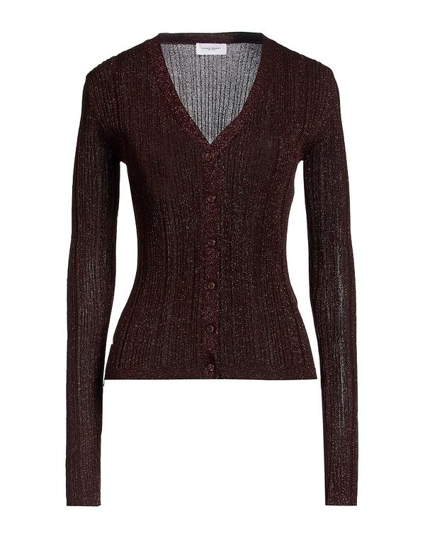 パウロペコラ レディース アウター ジレー PAOLO PECORA Dark Brown 赤銅色