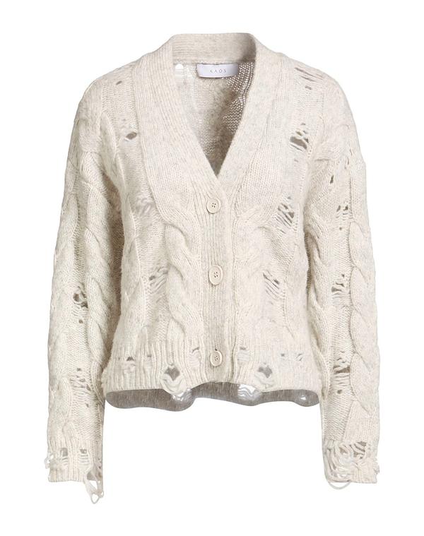 騒々しい混乱 レディース アウター ジレー KAOS Light Gray 薄墨色