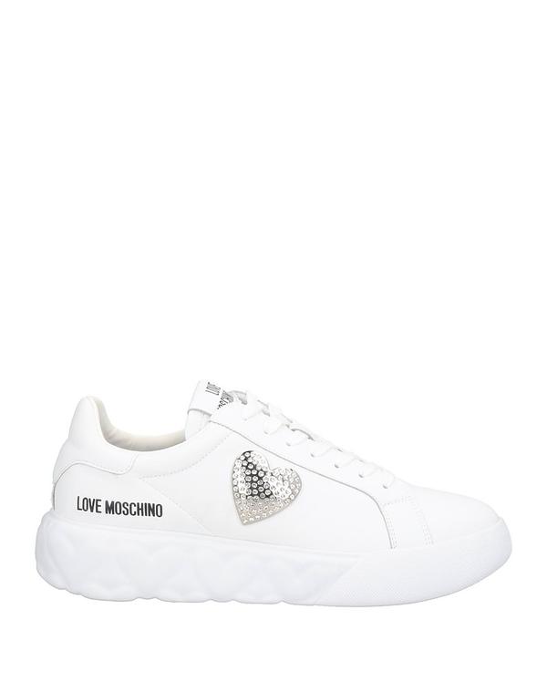 優しいこと モスキーノ レディース シューズ スニーカー LOVE MOSCHINO White 白いこと