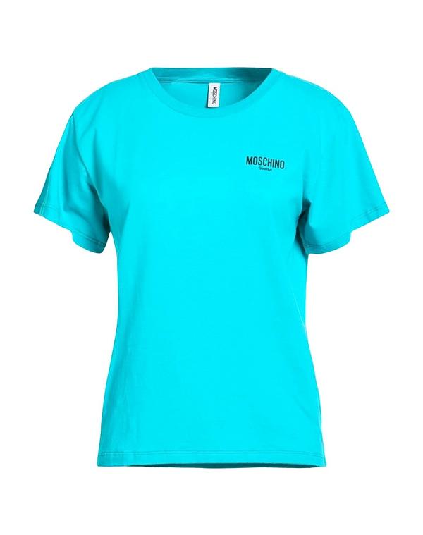 モスキーノ レディース トップス プルオーバー MOSCHINO Turquoise Blue 青色