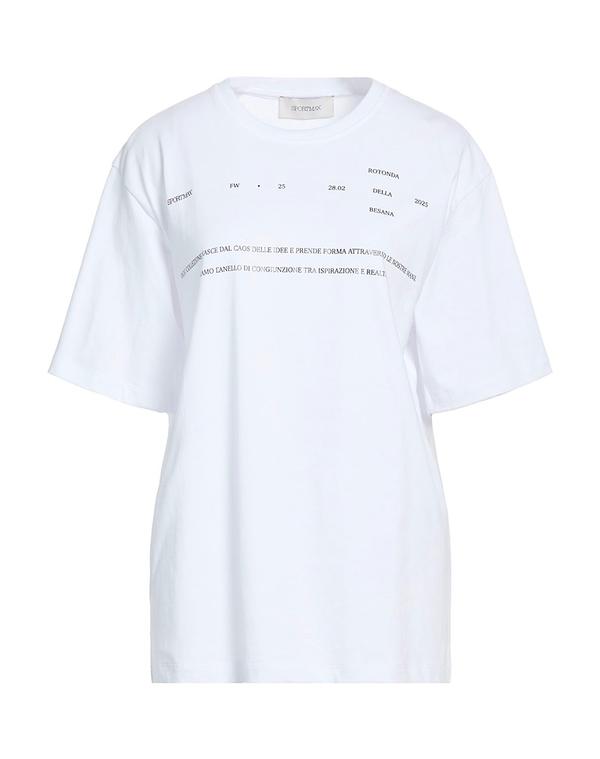 運動競技マックス レディース トップス ティーシャツ SPORTMAX White 白いこと