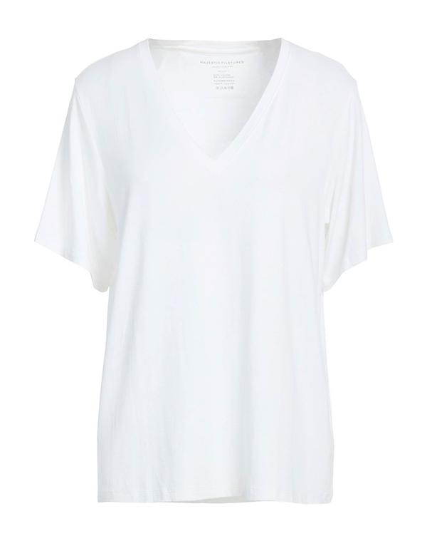 マジェスティック レディース トップス ティーシャツ MAJESTIC FILATURES T Ivory 象牙色