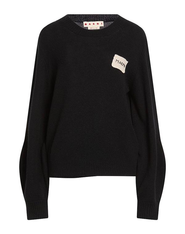 マルニ レディース トップス プルオーバー ティーシャツ MARNI Black 黒いこと