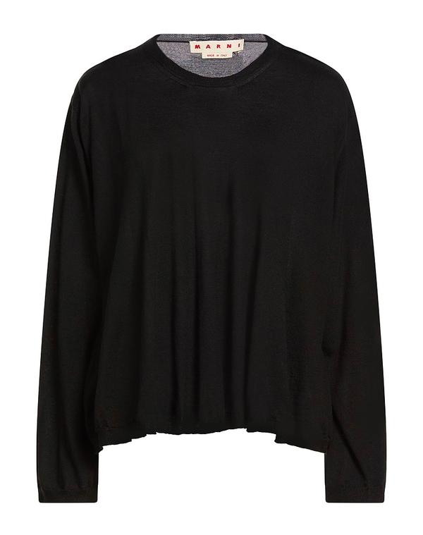 マルニ レディース トップス プルオーバー ティーシャツ MARNI Black 黒いこと