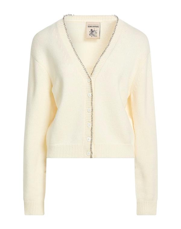 セミクチュール レディース アウター ジレー SEMICOUTURE Off White 象牙色