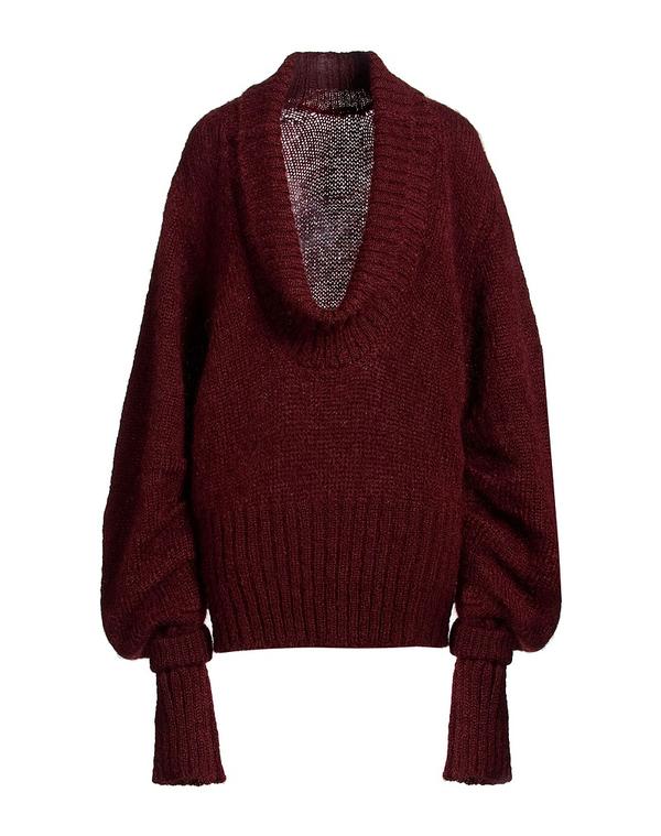 ドリス・ヴァン・ノッテン レディース アウター ニット・セータートルネック DRIES VANOTEN Bordeaux