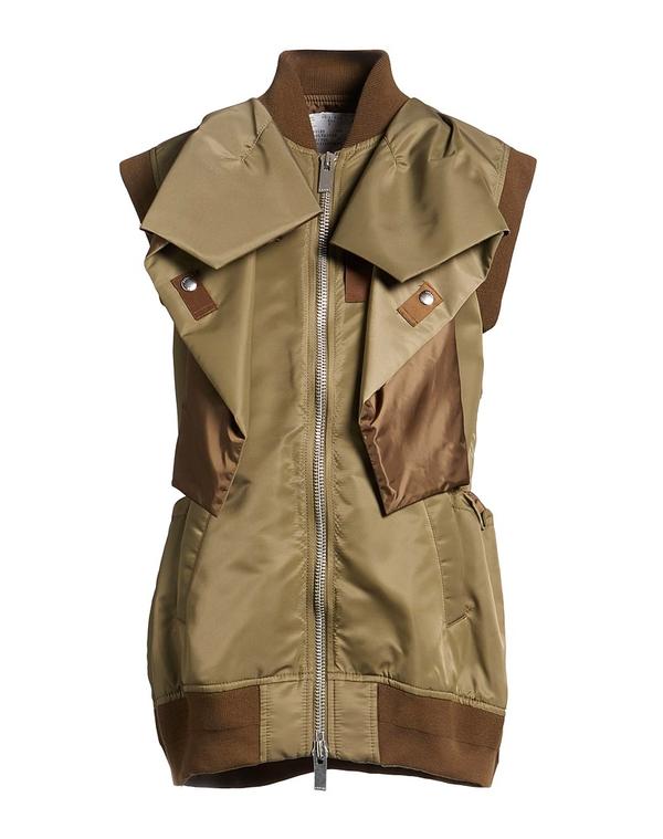 サカイ レディース アウター 上衣・上衣 SACAI Military Green 緑であること