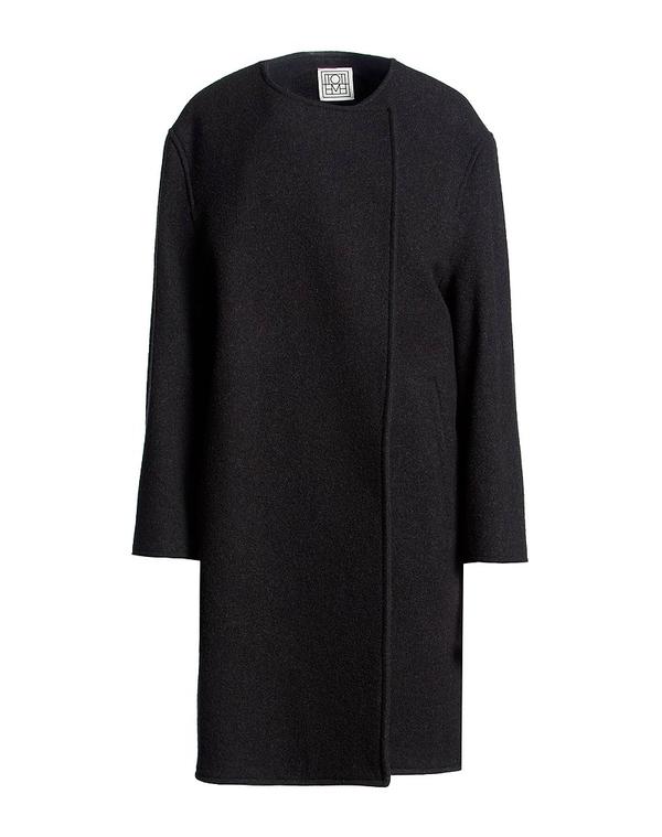 トーテム レディース アウター 厚地の外套 TOTEME Black 黒いこと
