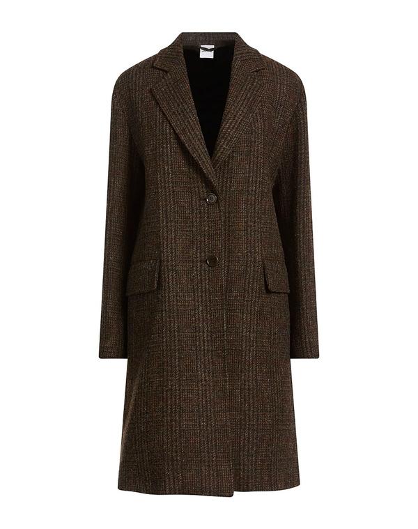 アスペジ レディース アウター 厚地の外套 ASPESI Dark Brown 赤銅色