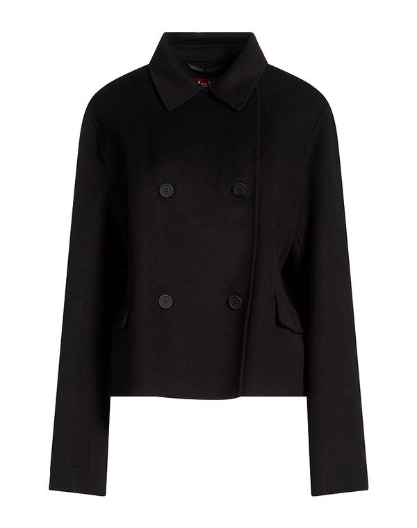 マックスマーラ レディース アウター 厚地の外套 MAX MARA STUDIO Black 黒いこと