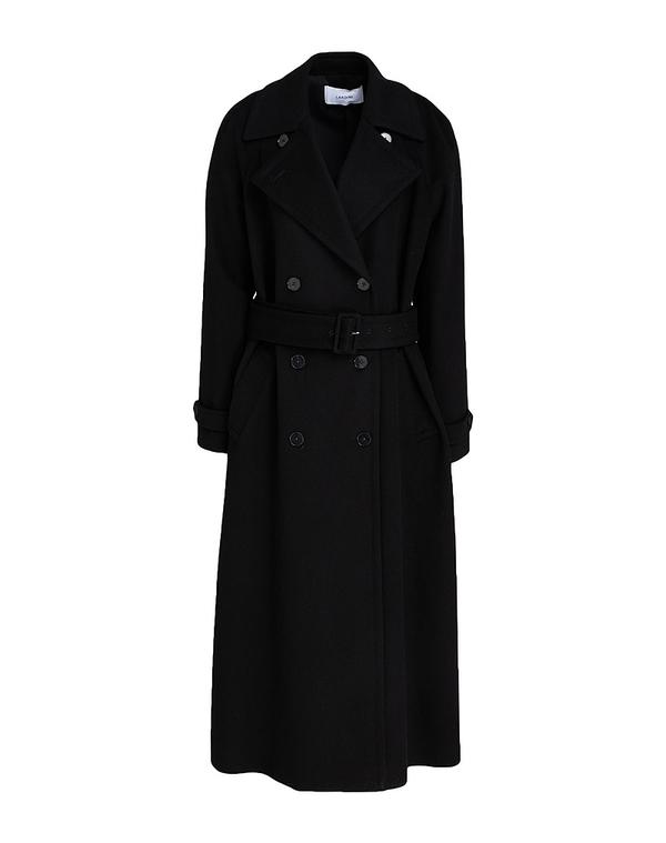 ラルディーニ レディース アウター 厚地の外套 LARDINI Black 黒いこと