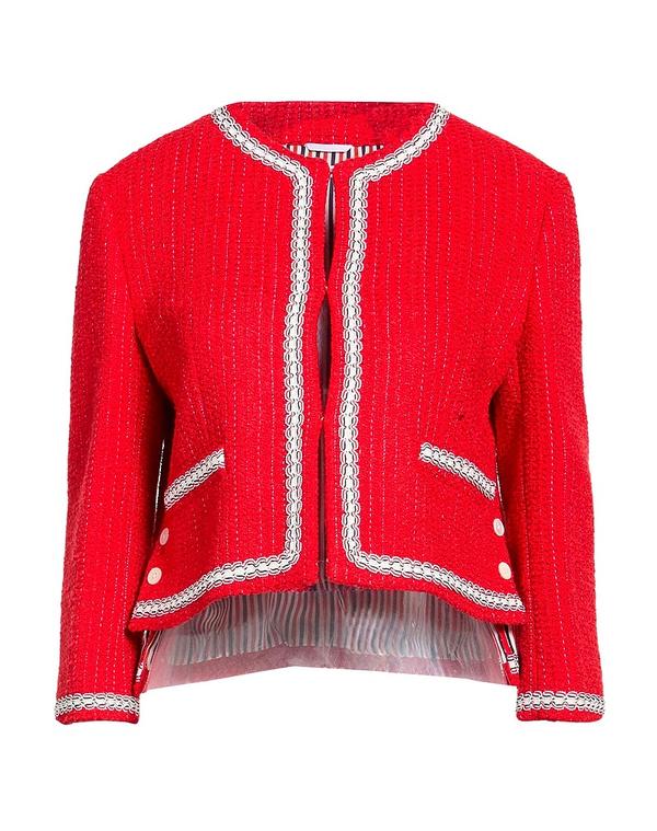 トム赤銅色 レディース アウター 上衣・上衣 THOM BROWNE Red 赤いこと
