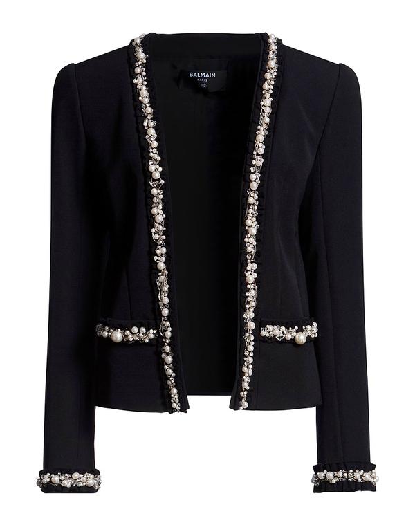 バルマン レディース アウター 上衣・上衣 BALMAIN Black 黒いこと