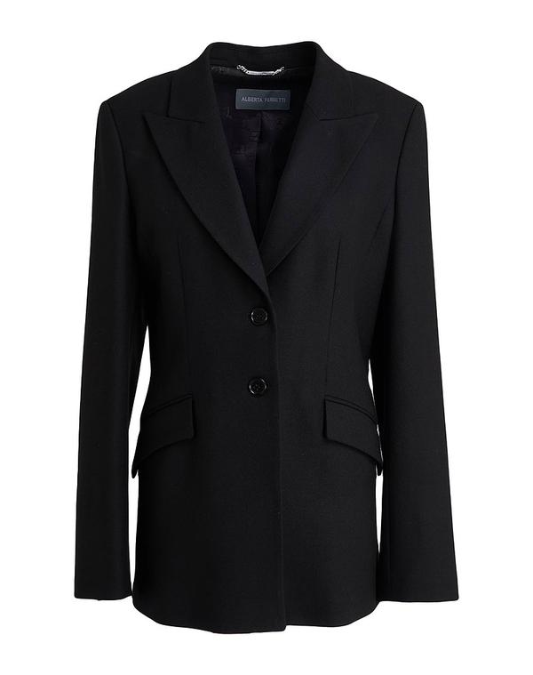 アルベルタ フェレッティ レディース アウター 上衣・上衣 テーラードジャケット ALBERTA FERRETTI Black 黒いこと