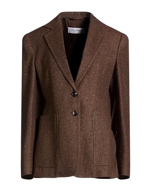 マックスマーラ レディース アウター 上衣・上衣 テーラードジャケット MAX MARA Chocolate Brown 赤銅色