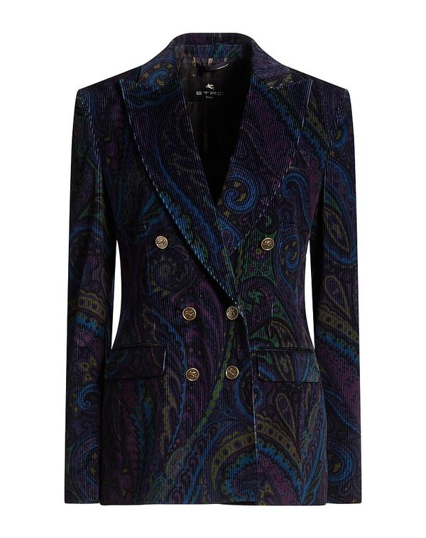 エトロ レディース アウター 上衣・上衣 テーラードジャケット ETRO Midnight Blue 青碧
