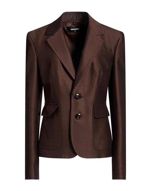 ディースクエアード レディース アウター 上衣・上衣 テーラードジャケット DSQUARED2 Chocolate Brown 赤銅色