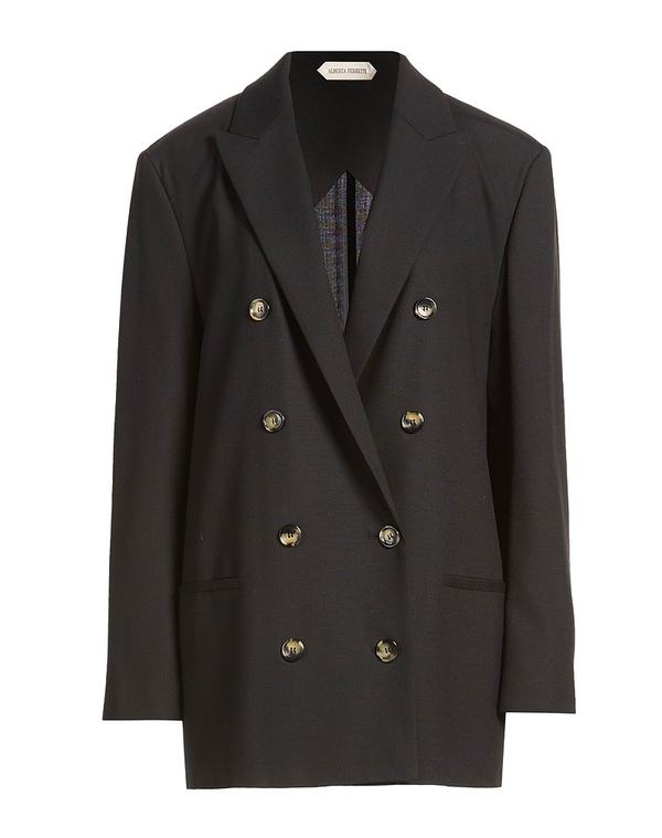 アルベルタ フェレッティ レディース アウター 上衣・上衣 テーラードジャケット ALBERTA FERRETTI Black 黒いこと