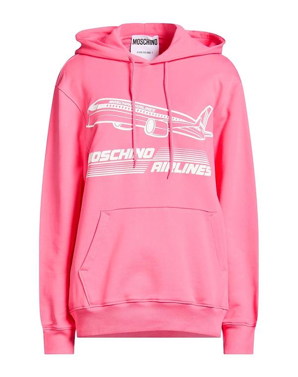 モスキーノ レディース アウター パーカー・スウェット MOSCHINO Pink さくら色