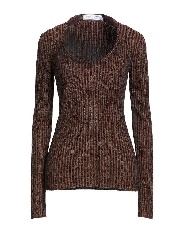 プロエンザショラー レディース トップス プルオーバー ティーシャツ PROENZA SCHOULER Brown 赤銅色