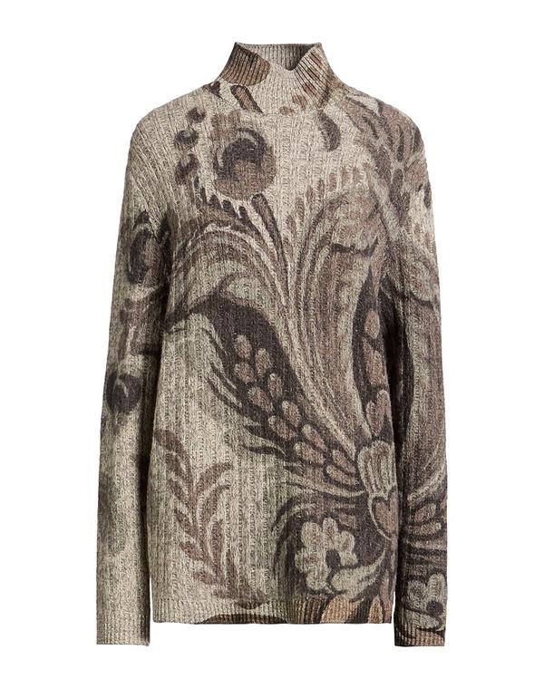 エトロ レディース アウター ニット・セータートルネック ETRO Gray 薄墨色
