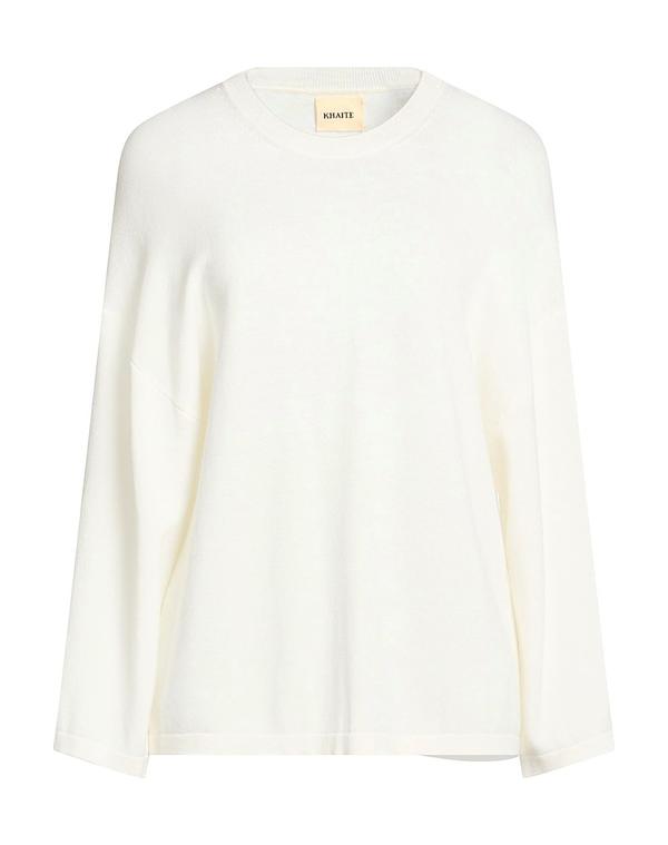 紙凧 レディース トップス プルオーバー ティーシャツ KHAITE Off White 象牙色