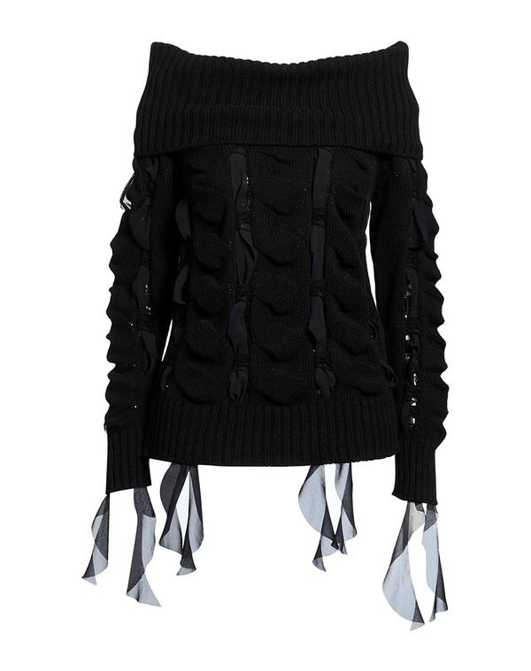 ブルマリン レディース アウター ニット・セータートルネック BLUMARINE Black 黒いこと