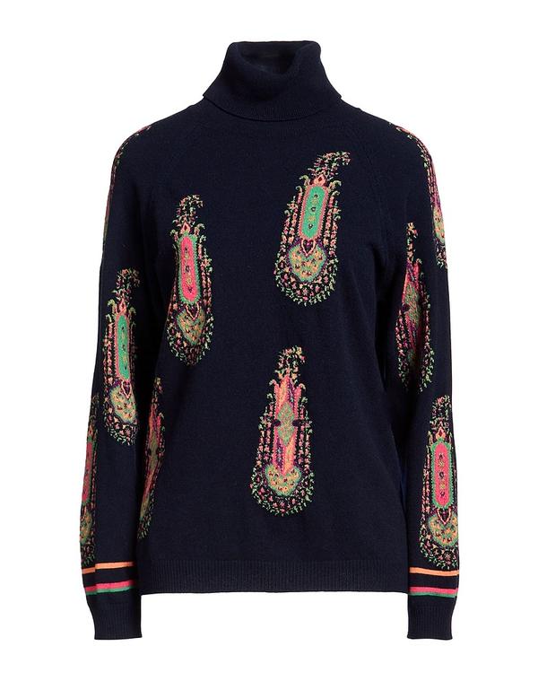 エトロ レディース アウター ニット・セータートルネック ETRO Midnight Blue 青色